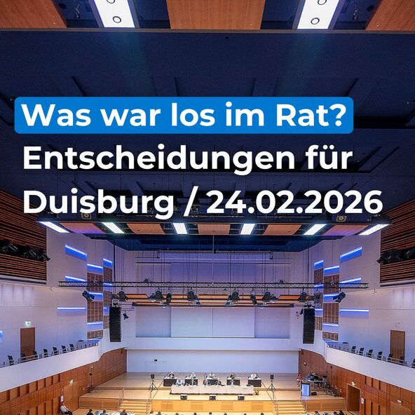 Ansicht Rat in der Mercatorhalle