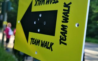 Teamwalk- Streckenschild