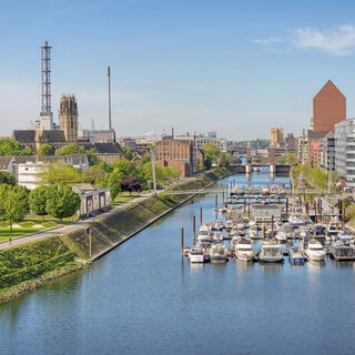 Panorama der Stadt Duisburg