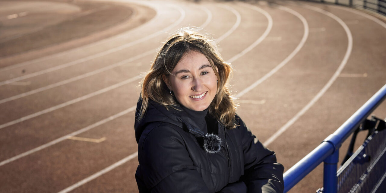 Nele Moos schaute auf der Anlage von Eintracht Duisburg vor