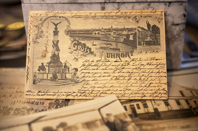Gruß aus Ruhrort: Um 1900 beschrieb man Karten noch auf der Vorderseite