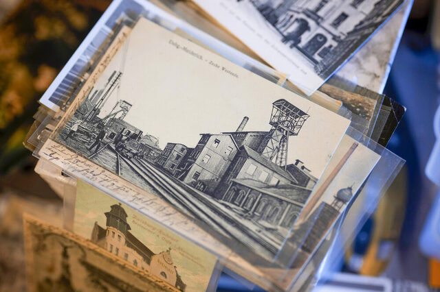 Bergbaumotive prägten viele der alten Ansichtskarten. Sie gehören zu Stausbergs Lieblingen.