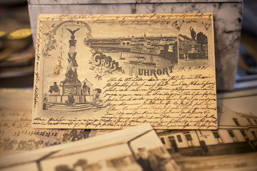 Gruß aus Ruhrort: Um 1900 beschrieb man Karten noch auf der Vorderseite