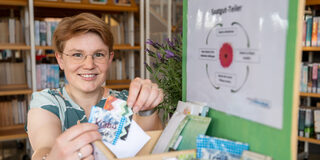 Rebecka Piepke ist großer Fan der Saatgutteiler.