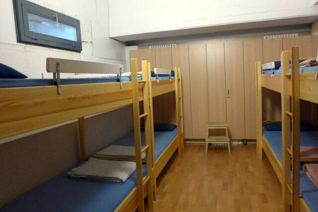 Die Nordparkhütte hat zwei Schlafräume mit je acht Betten