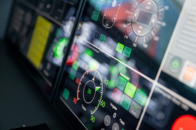 Flachwasserfahrsimulator SANDRA II im Schiffer-Berufskolleg Rhein