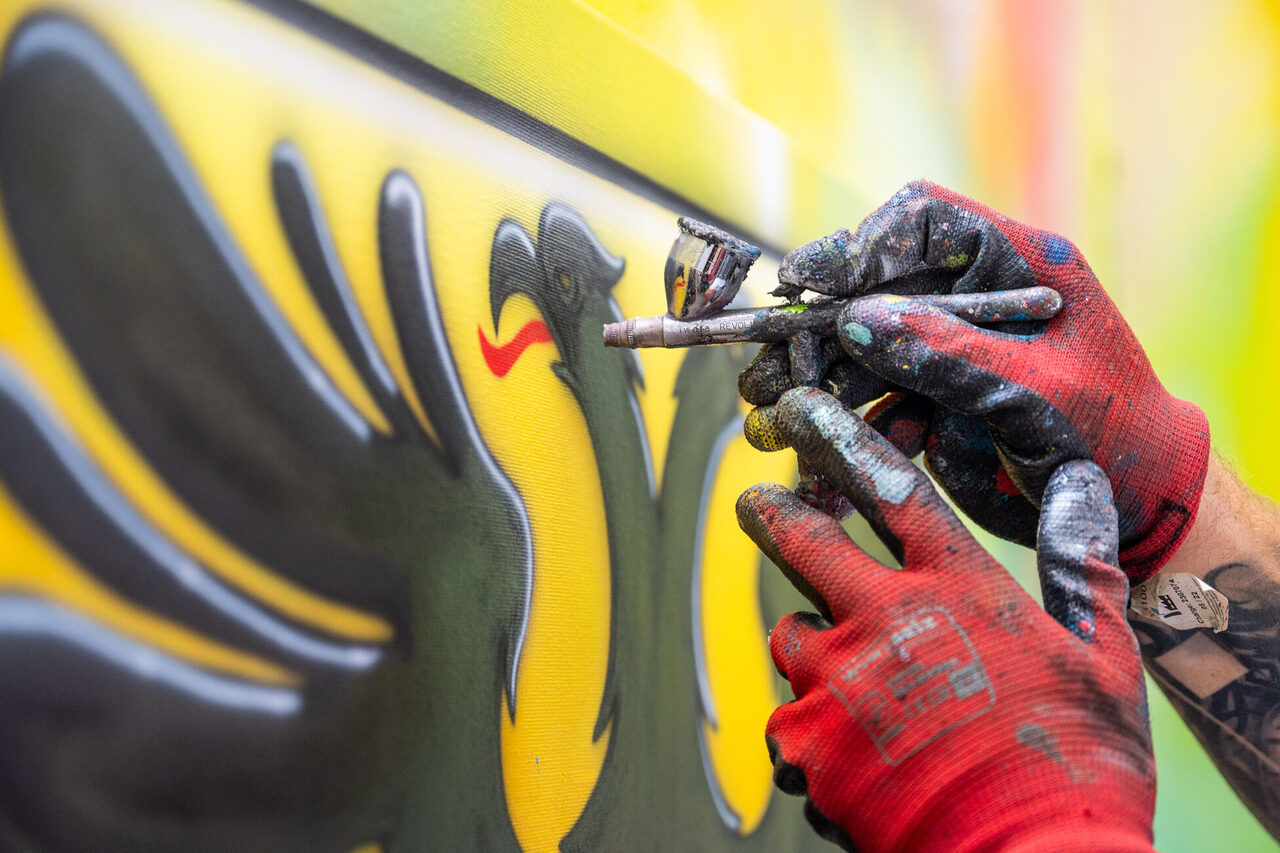 Wenn es mal etwas feiner zugeht, muss die Airbrush-Pistole herhalten