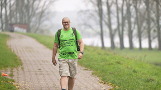 Klaus legte allein an einem Tag 80 Kilometer zurück