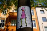 Sticker an Laterne