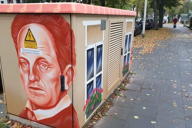 Gestaltete Netzstation