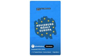 Plakat Duisburg wählt Europa