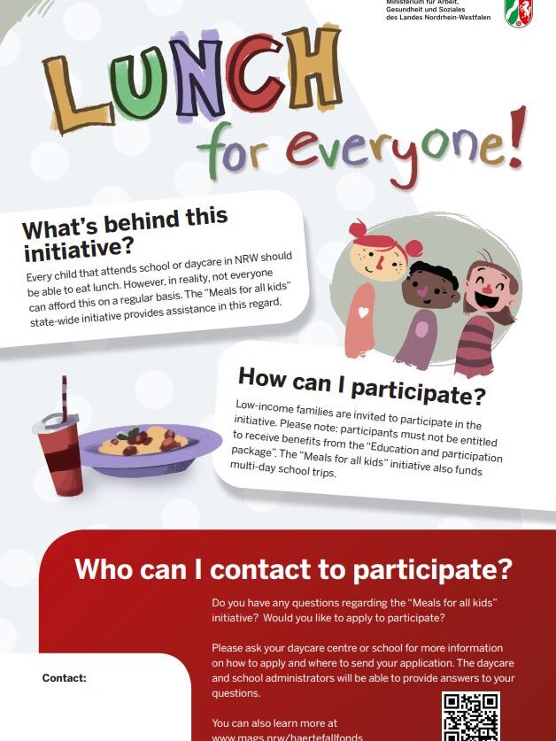 Alle Kinder essen mit (Englisch)