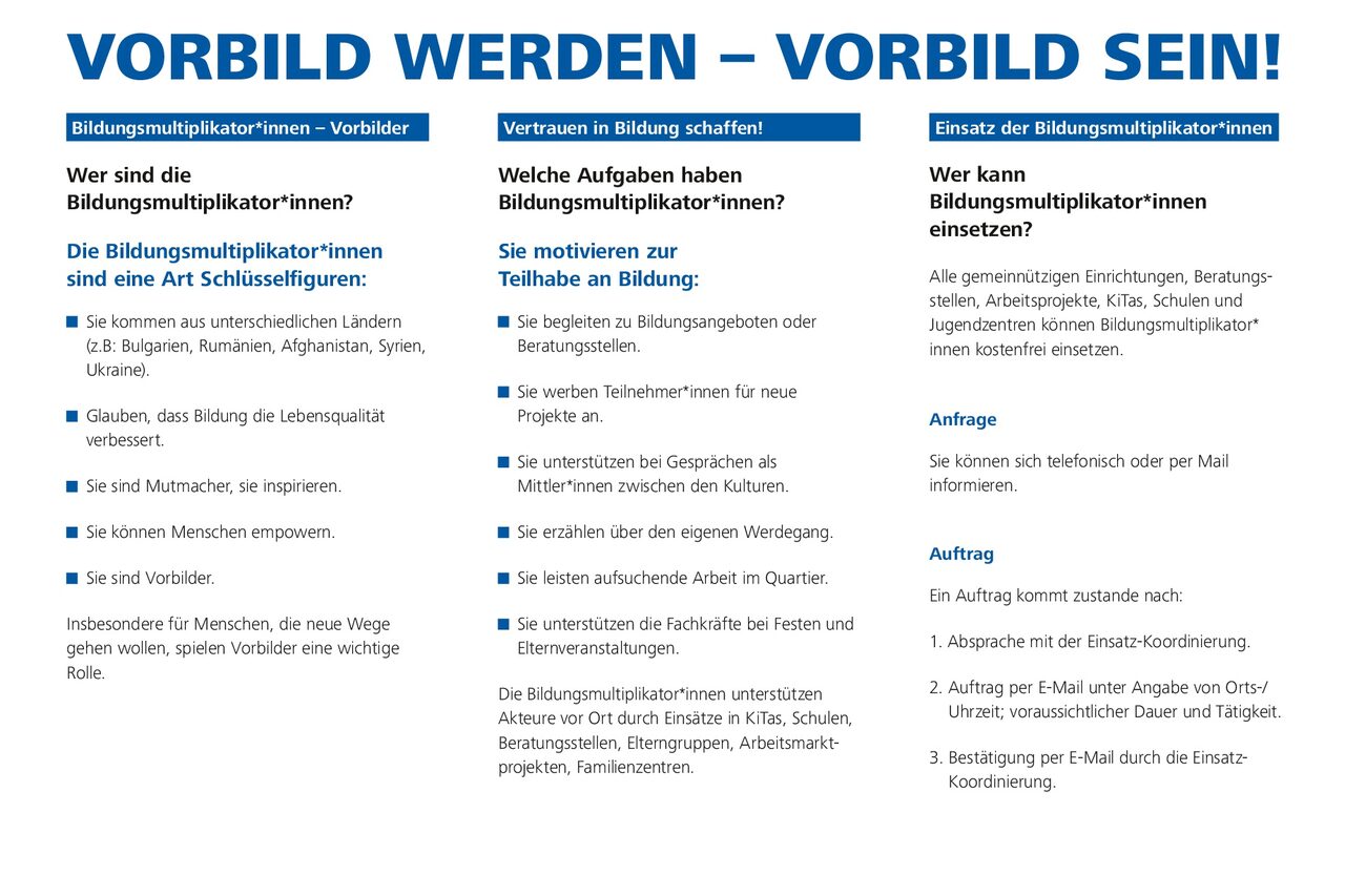 Innenteil mit Informationen