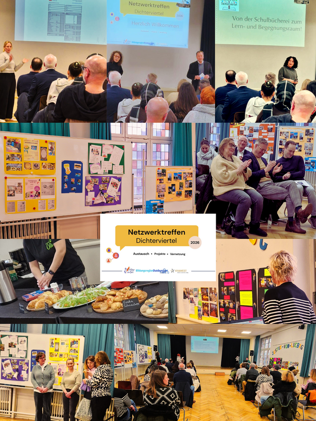 Menschen in enem großen Raum besprechen sich.