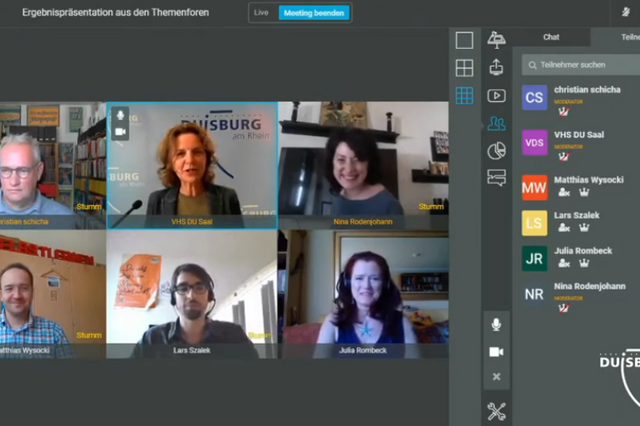 Präsentation der Themenforen
