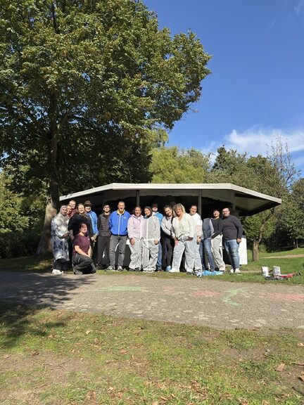 Gruppenfoto der Mitarbeitenden der Targo Bank