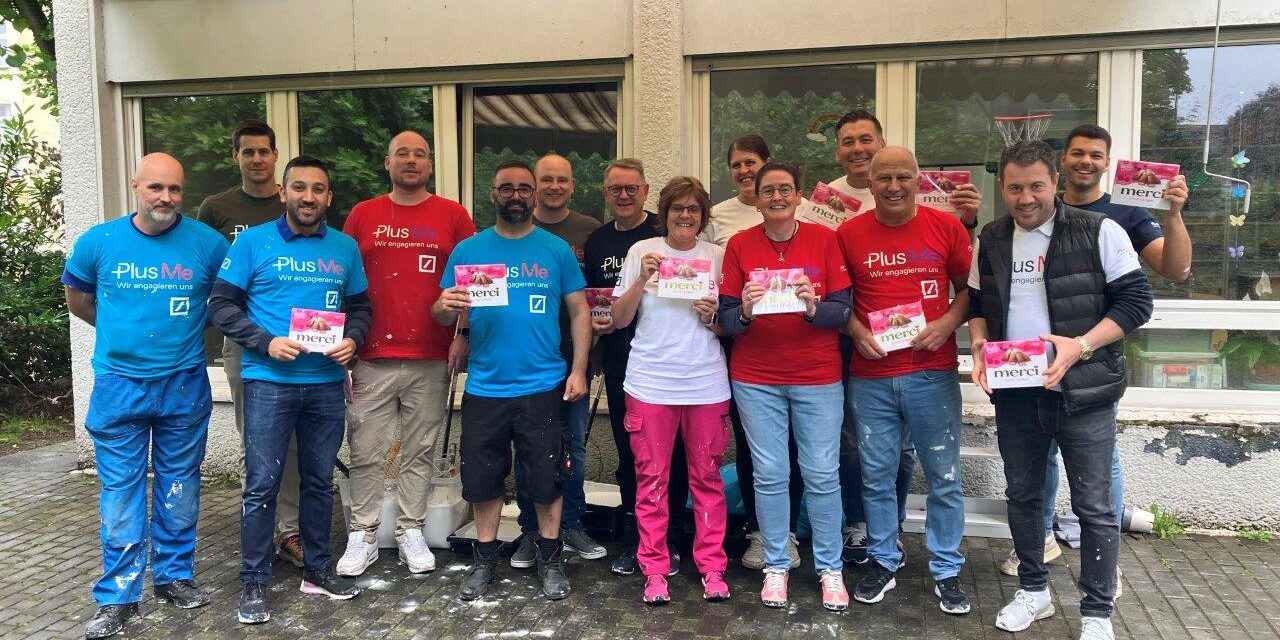 Team der Deutschen Bank am Social Day bei Mabilda e.V.