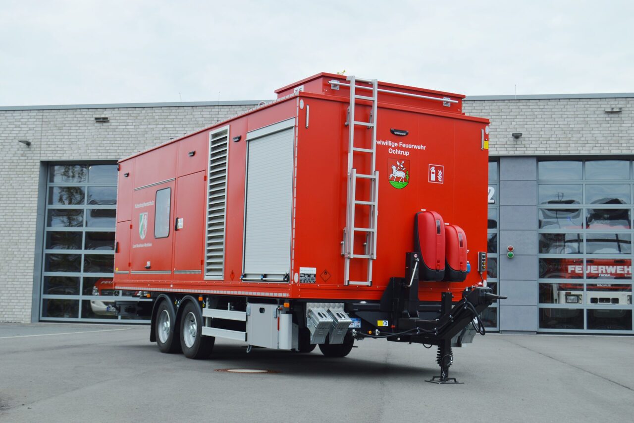 Notstromaggregat mit 250 kVA Leistung auf einem Anhänger, Land NRW