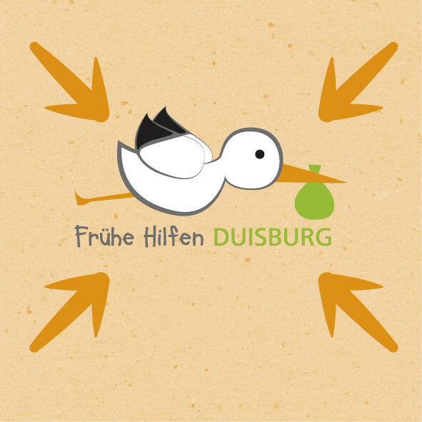 Storch Grafik Zentrale anlaufstelle Frühe Hilfen
