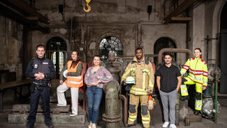 Verschiedene Menschen, die Verschiedene Berufsfelder verdeutlichen