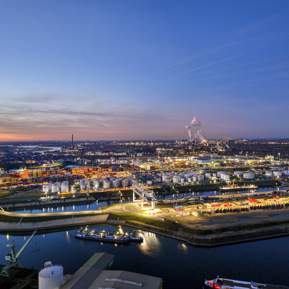 Bildausschnitt vom Duisburger Hafen
