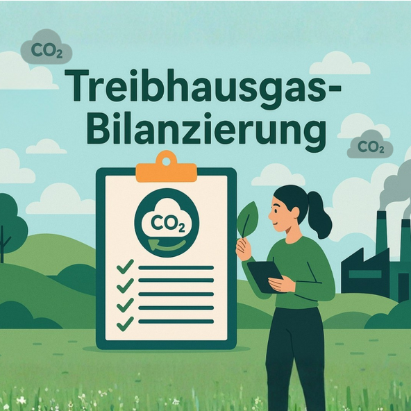 Grafik zum Thema Treibhausgas-Bilanzierung