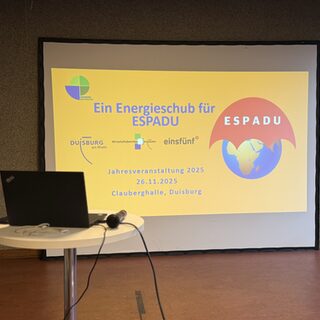 Stabsstelle Klimaschutz auf der Jahreshauptveranstaltung des Projekts ESPADU - Energiesparen in Duisburger Schulen