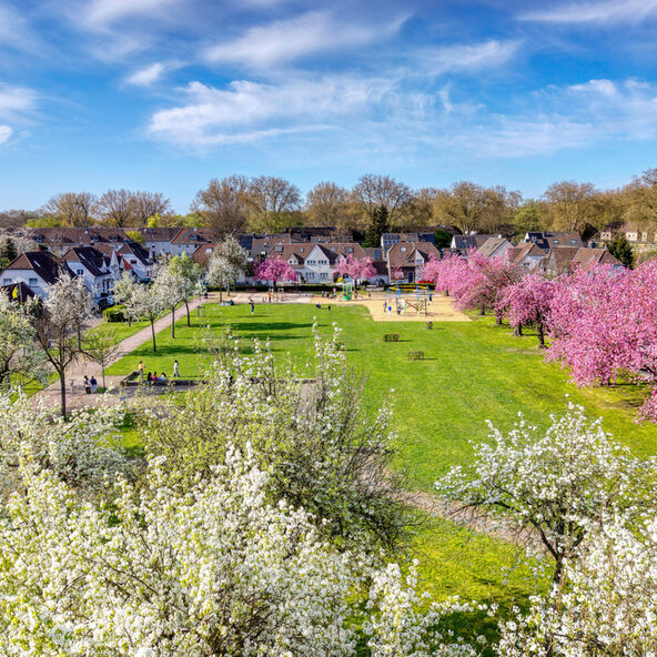 Berthaplatz in Rheinhausen.