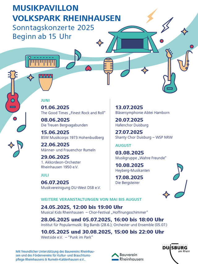 Flyer Sonntagskonzerte 2025