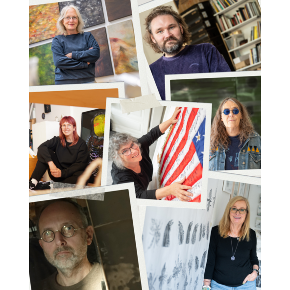 Collage Künstler Interview Offenenes Atelier 2025