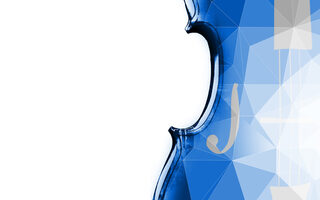 Blaues abstraktes Cello