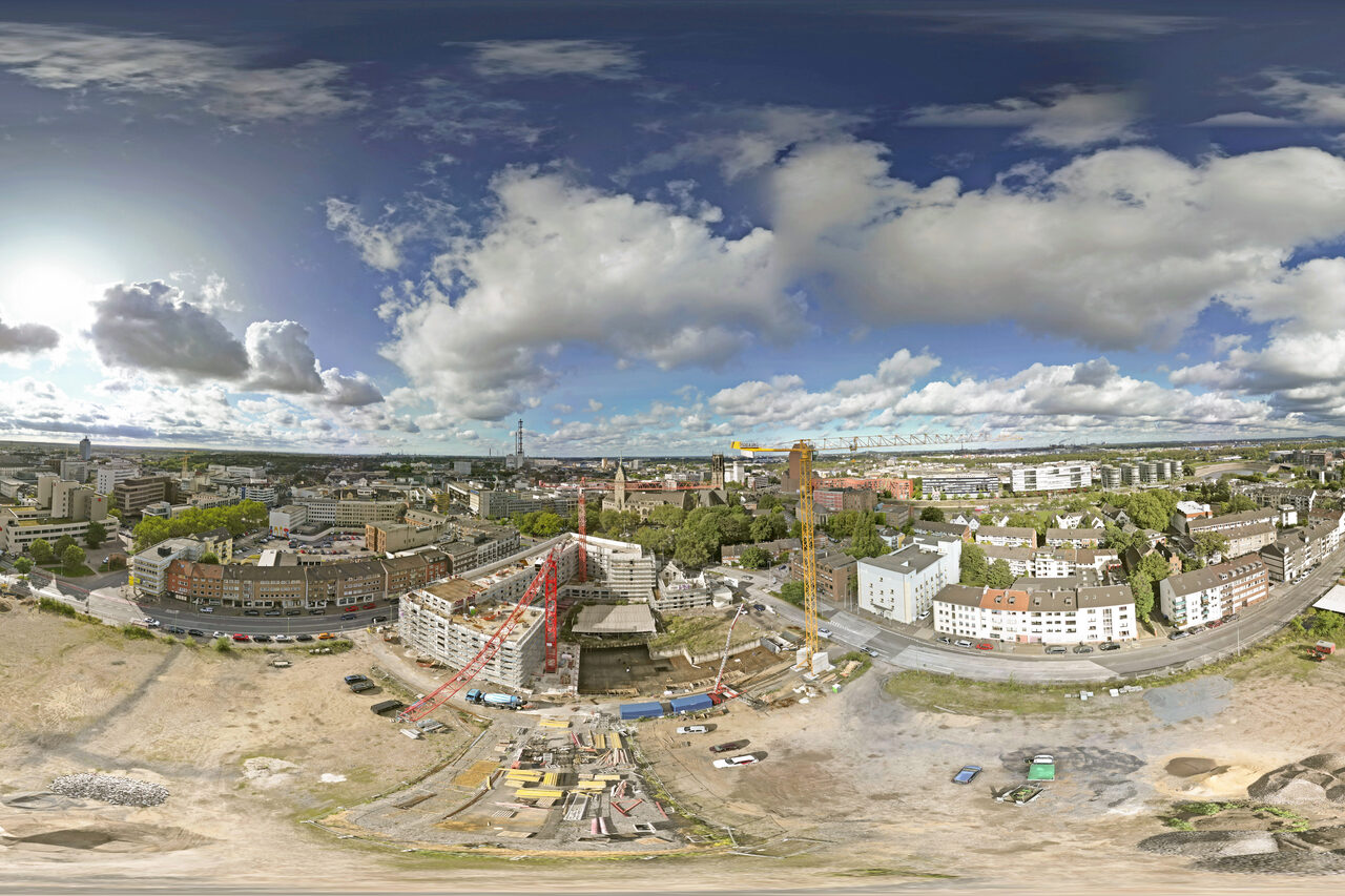 Luftansicht des Mercatorquartiers