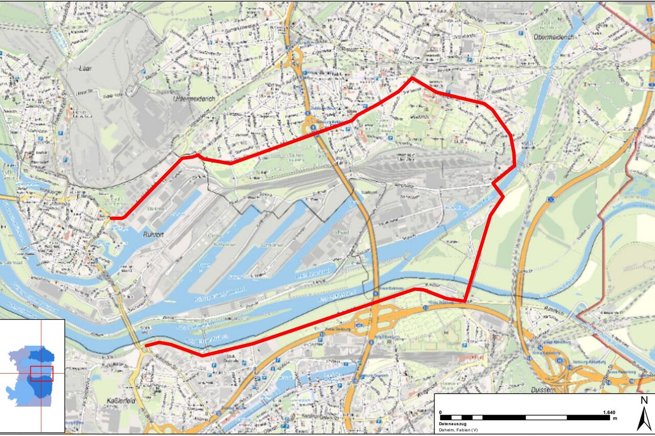 Umleitungsroute für den Individualverkehr