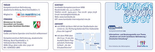Flyer Online-Informationsveranstaltung