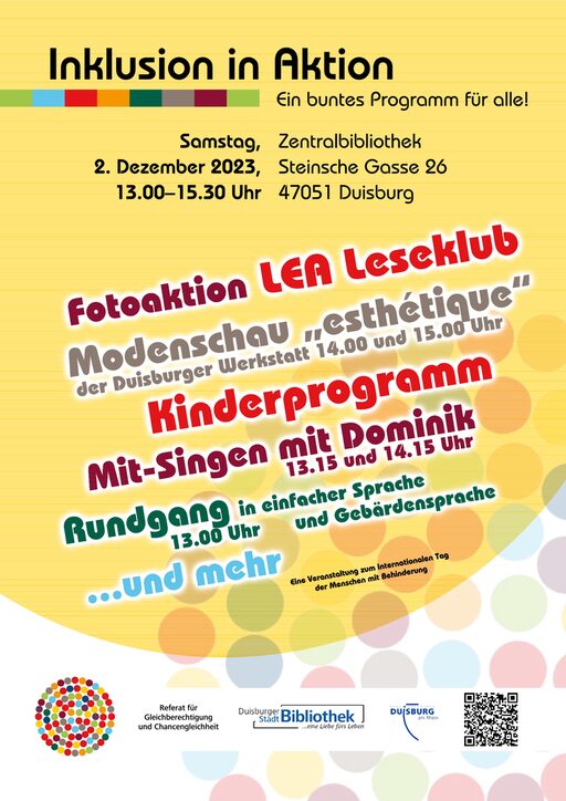 Plakat zum 2. Dezember 2023