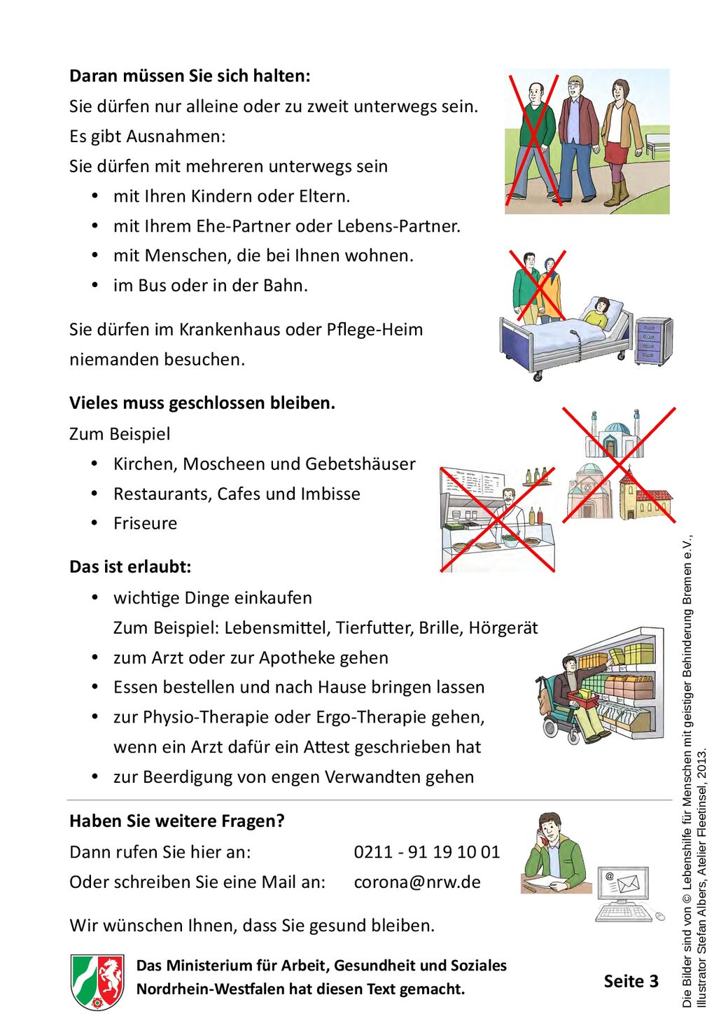 Bebilderte Erklärung des Corona-Virus in Leichter Sprache