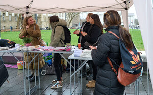 Mitstreiterinnen des Orga-Teams des Runden Tisches "Gewaltschutz für Duisburg"