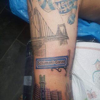 Tattoo Schimmi-Gasse mit Ennatz und Stadtwerketurm