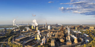 Luftaufnahme Richtung Industriegelände