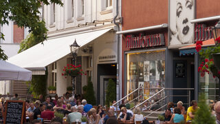Gastronomie an der Dellstraße im Dellviertel der Duisburger-Innenstadt