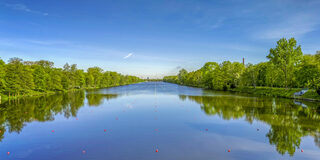 Regattabahn Luftaufnahme