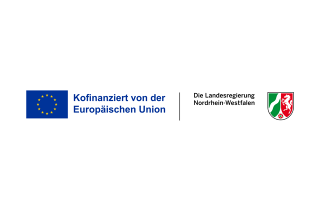 Logo der Landesregierung NRW und der EU