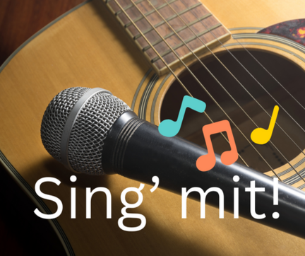 Gitarre und Mikrofon