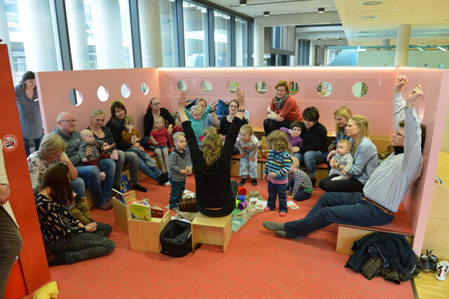 Kindergruppe während der Veranstaltung