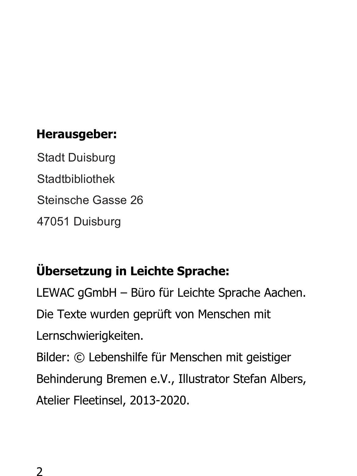 Infos in Leichter Sprache