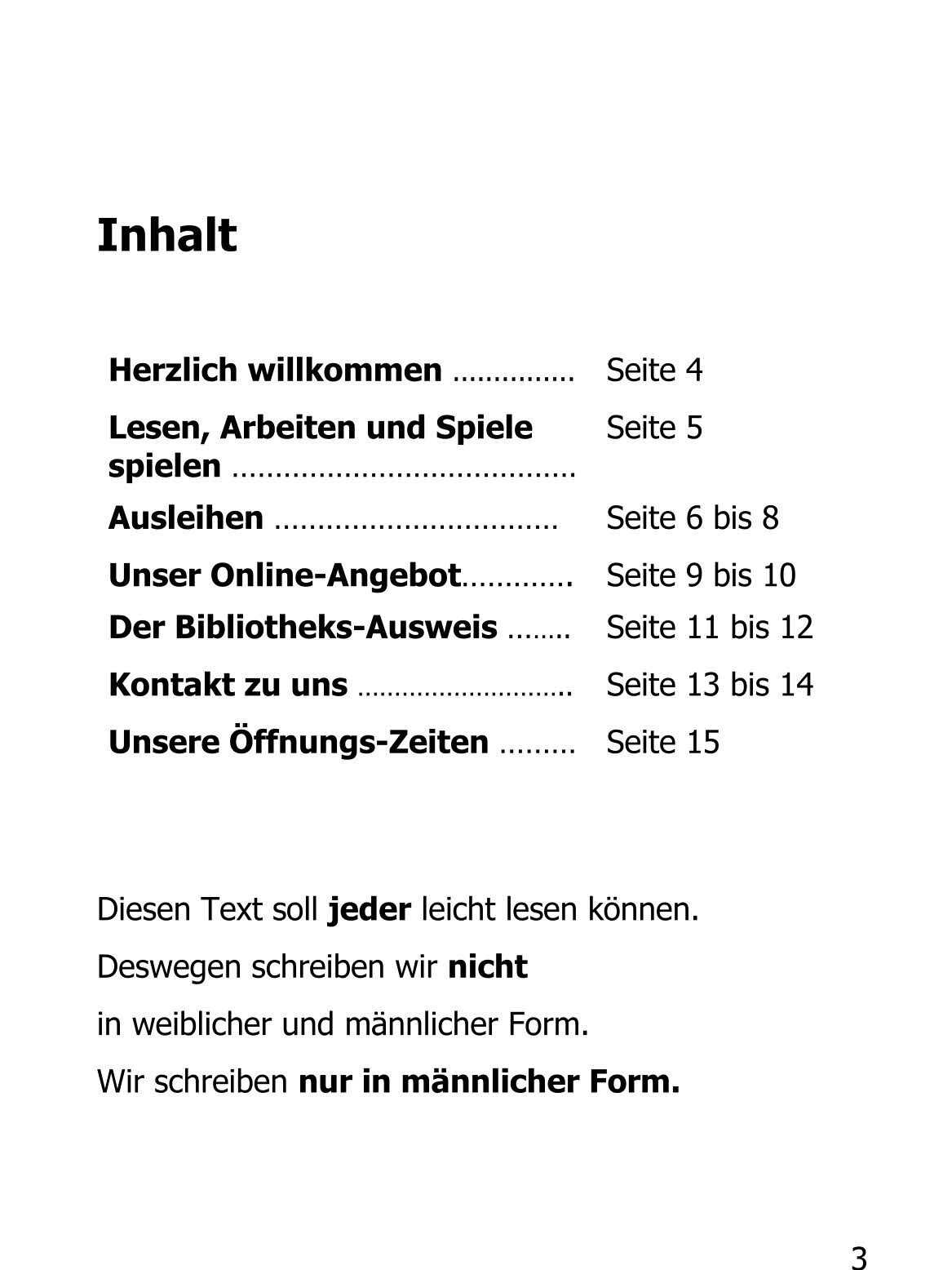 Infos in Leichter Sprache