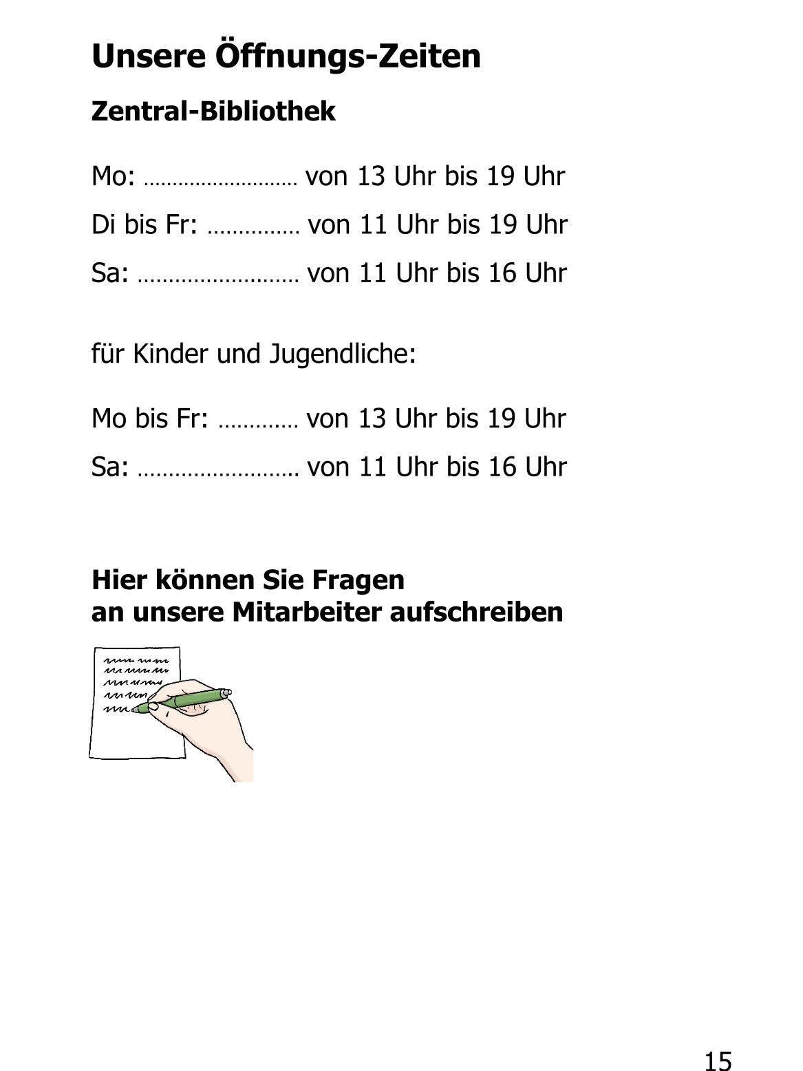 Infos in Leichter Sprache