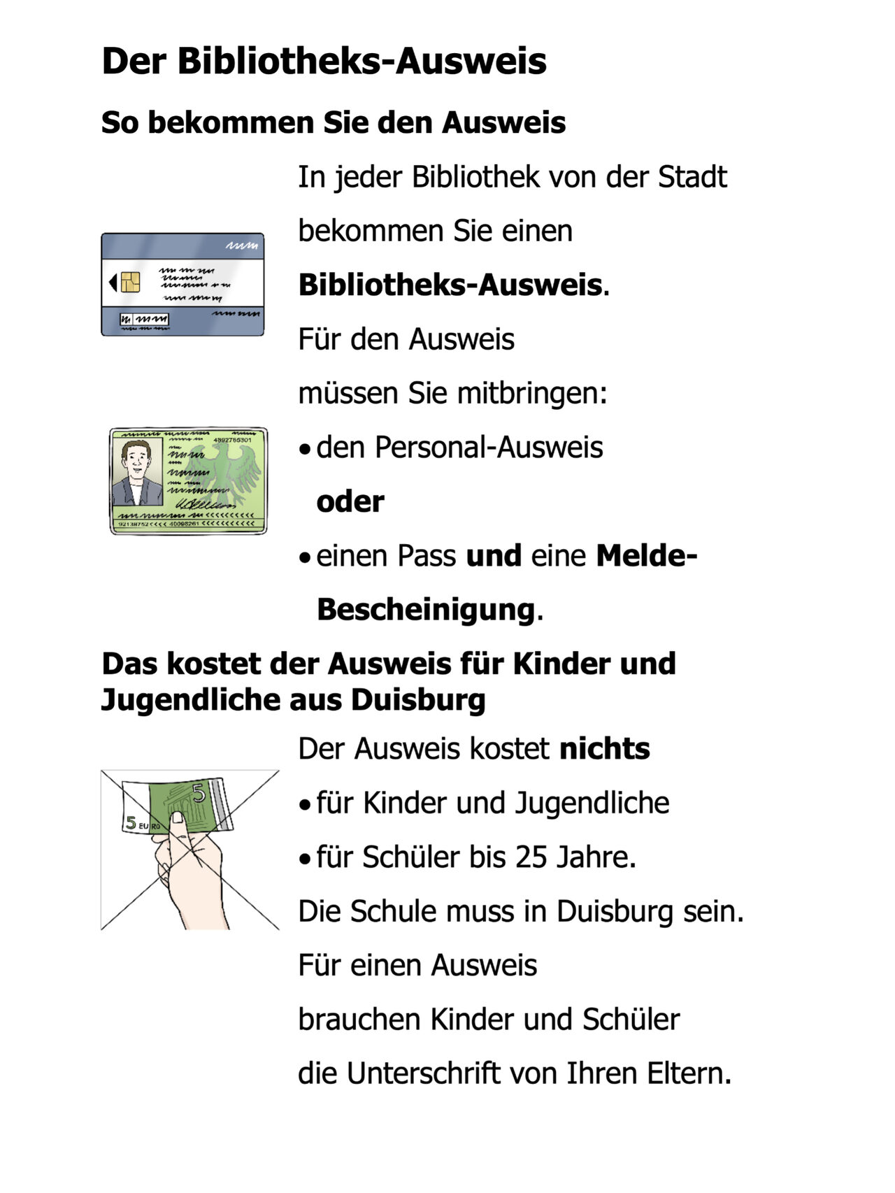 Infos in Leichter Sprache