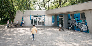 Außenansicht des Blauen Haus