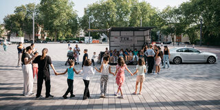 Aktionen auf dem neuen Hochfelder Markt